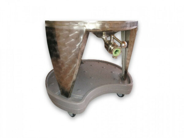SOCLE ROULETTES PE POUR CUVE D550 mm